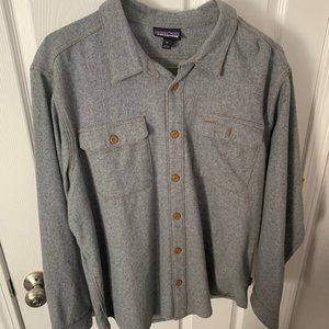 Patagonia Mens Wool Button Down Shirt
